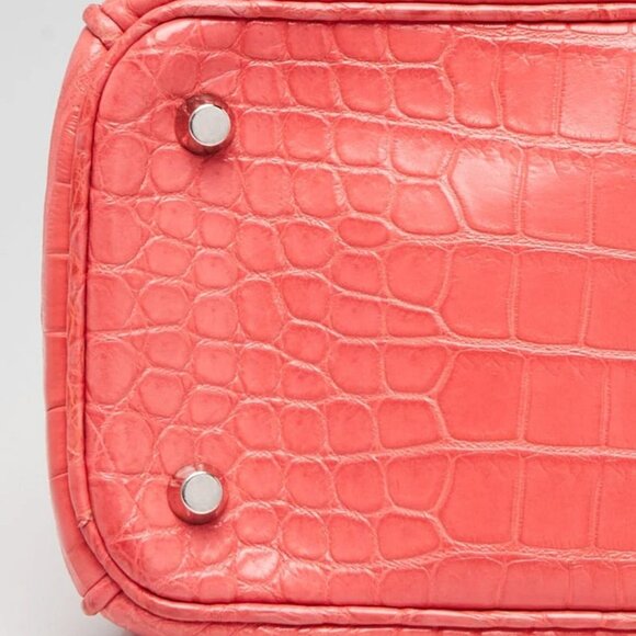 Christian Dior Pink Alligator Large Diorissimo Tote Bag - Picture 5 of 12